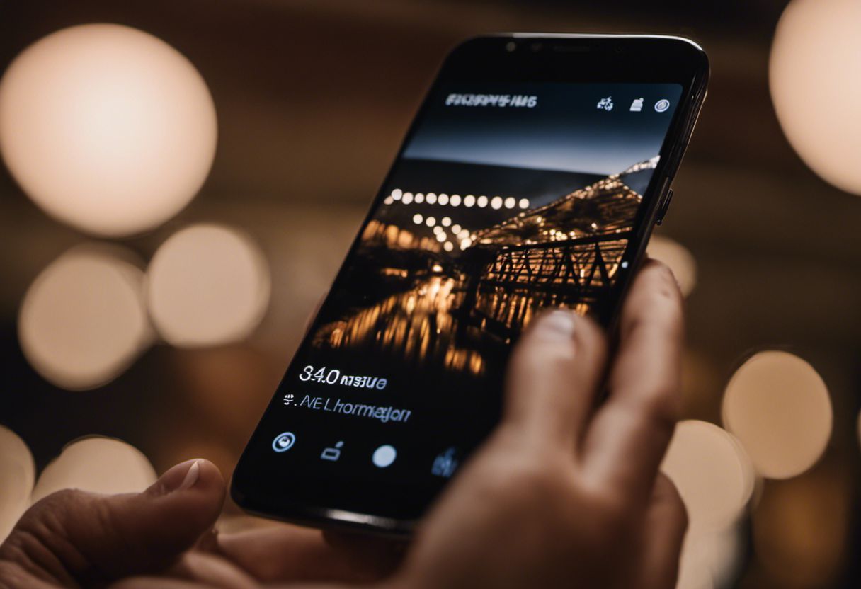 2 Photo professionnelle hyperdétaillée d'un Samsung smartphone / 8 mots max.